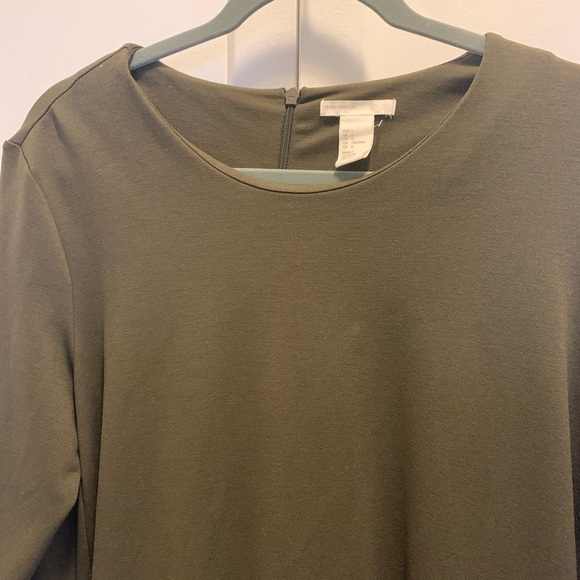 H&M Olive Smock Dress - Picture 3 of 3